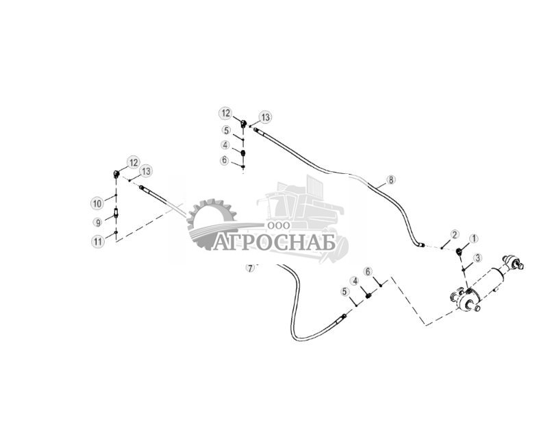 Шланги цилиндра наклона колеса (Grade Pro) - ST3415 333.jpg